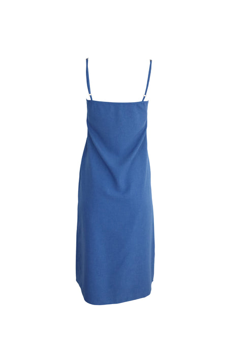 Indigo Blue Sleeveless Cotton Dress