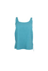 Simple Sleeveless Turquoise Top