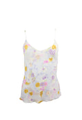 Yellow and Purple Floral Tank Top