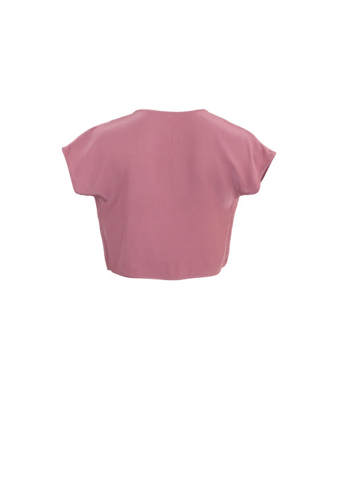 Carnation Pink Short Sleeve Cardigan