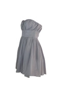 Strapless Grey Prom Dress