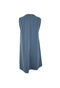 Steel Blue A-Line Sleeveless Dress