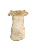 Gold Velvet Mini Dress