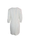 White Long Sleeve A-Line Dress