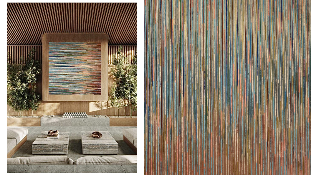 Kinetic string art by Alessandra Meskita — piece 6